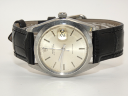 ROLEX OYSTER DATE MENS 34MM 6694 STAINLESS STEEL SILVER DIAL