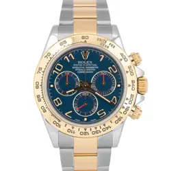 MINT PAPERS ROLEX DAYTONA COSMOGRAPH BLUE RACING 116503 18K GOLD TWO-TONE BOX