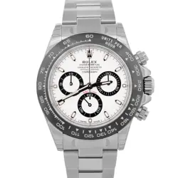 NEW STICKERED PAPERS ROLEX DAYTONA 116500 LN CERAMIC PANDA WHITE STEEL 40MM BOX