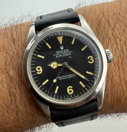 VINTAGE ROLEX EXPLORER REF 1016 FROM 1966 SERIAL 1.283M 36 MM REFINISHED  DIAL