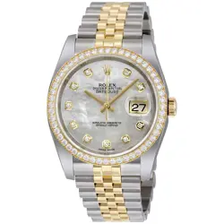 ROLEX DATEJUST 36 MOP DIAL STAINLESS STEEL AND 18K YELLOW GOLD JUBILEE BRACELET