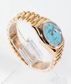 Rolex Day Date 128238 | 2020 | Unworn | Partially Stickered | Turquoise Diamond