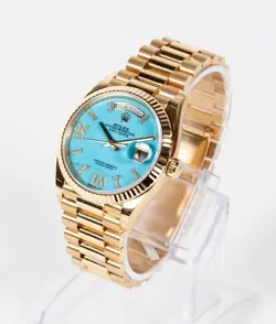 Rolex Day Date 128238 | 2020 | Unworn | Partially Stickered | Turquoise Diamond