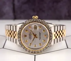 DIAMONDS SILVER DIAL