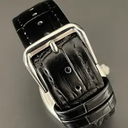 ROLEX PRECISION SILVER 6694 OYSTER DATE 34MM HAND-WOUND MEN'S WRIST WATCH BLACK