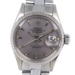 ROLEX DATEJUST OYSTER PERPETUAL CAL.1161 6517 K18WG AUTOMATIC GRAY DIAL LADIES