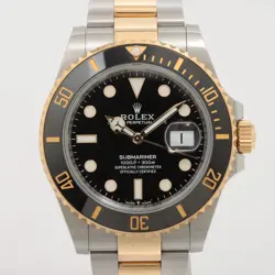 ROLEX SUBMARINER 126613LN SS×YG AT BLACK DIAL 2 EXTRA LINKS
