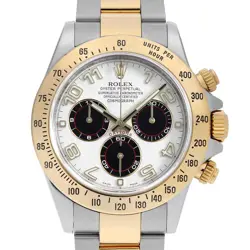 ROLEX COSMOGRAPH DAYTONA 116523 WHITE AND BLACK ARABIAN G NUMBER SECOND HAND...
