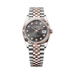 ROLEX DATEJUST 126231 ROSE GOLD STAINLESS STEEL SLATE MOTIF DIAMOND DIAL (2023)