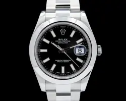 ROLEX DATEJUST II 116300 SS BLACK DIAL