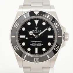 ROLEX SUBMARINER 124060 SS SS AT BLACK DIAL 3 EXTRA LINKS