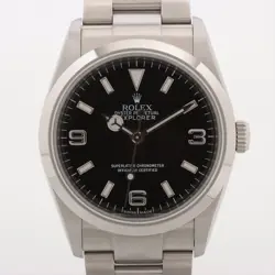 ROLEX EXPLORER I 114270 SS SS AT BLACK DIAL