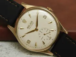 ROLEX PRECISION 9CT YELLOW GOLD CAL.1200 CIRCA 1958