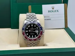 ROLEX GMT MASTER II PEPSI CERAMIC 126710BLRO STAINLESS JUBILEE BOX PAPER 2018