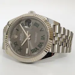 ROLEX DATEJUST 41MM WIMBLEDON JUBILEE BRACELET STAINLESS STEEL AUTOMATIC 126334