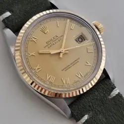 Mens Rolex Oyster Ref 16013 Datejust 36mm 18k SS Automatic 1980s Swiss RA525