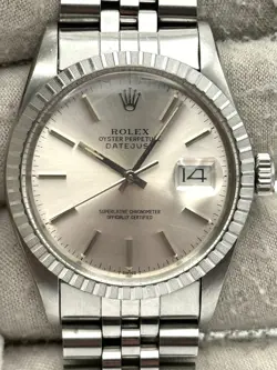 ROLEX DATEJUST 36MM SILVER DIAL JUBILEE BRACELET 16030 - 1984 - SERVICED