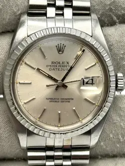ROLEX DATEJUST 36MM SILVER INDEX DIAL STAINLESS STEEL JUBILEE 16030 -1979