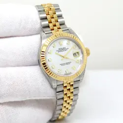ROLEX 279173 DATEJUST 18K/SS WITH MOTHER OF PEARL DIAMOND DIAL ON JUBILEE