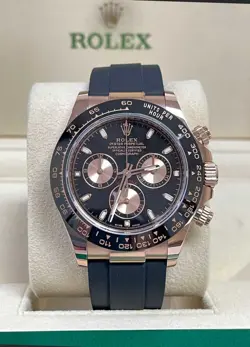ROLEX DAYTONA OYSTERFLEX ROSE GOLD EVEROSE 116515LN BLACK LNIB