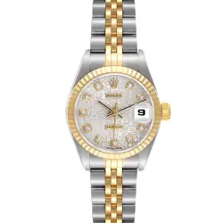 ROLEX DATEJUST SILVER ANNIVERSARY DIAMOND DIAL LADIES WATCH 69173