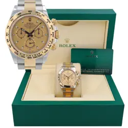 B&P ROLEX  DAYTONA 116503 40MM CHAMPAGNE  SMALL INDEX LUMINOUS DIAL TACHYMETRE
