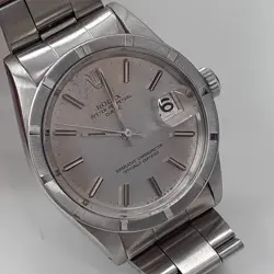 ROLEX DATE 34 MM OYSTER STEEL AUTOMATIC WATCH 1500 CIRCA 1974