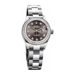 ROLEX 279384RBR-0018 LADY DATEJUST 28MM DARK GRAY DIAMOND DIAL OYSTER 2020