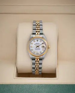 ROLEX DATEJUST 69173 GOLD AND SILVER JUBILEE WITH CUSTOM DIAL