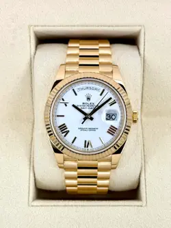 2023 ROLEX DAY-DATE 40MM 228238 PRESIDENTIAL WHITE DIAL