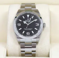 NEW 2023 ROLEX EXPLORER 124270 36MM BLACK DIAL STEEL BOX PAPERS