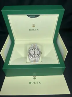 ROLEX DATEJUST JUBILEE TWOTONE BUSS DOWN WATCH