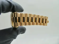 1990 Rolex Day-Date 18238 President 18K YG Wristwatch Factory Diamond Dial 36MM