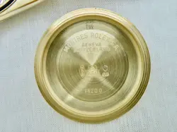 1990 Rolex Day-Date 18238 President 18K YG Wristwatch Factory Diamond Dial 36MM