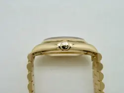 1990 Rolex Day-Date 18238 President 18K YG Wristwatch Factory Diamond Dial 36MM
