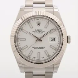 ROLEX DATEJUST 116334 SS×WG SS AT WHITE DIAL