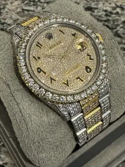 Rolex Datejust 16013 36mm 1982 Diamond Bezel Arabic Diamond Dial VWG 337916