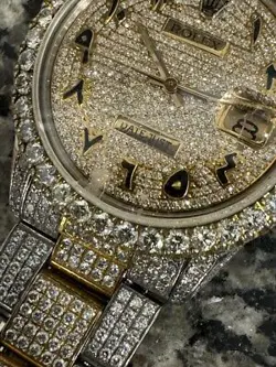 Rolex Datejust 16013 36mm 1982 Diamond Bezel Arabic Diamond Dial VWG 337916