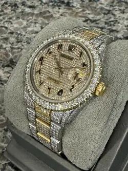 Rolex Datejust 16013 36mm 1982 Diamond Bezel Arabic Diamond Dial VWG 337916