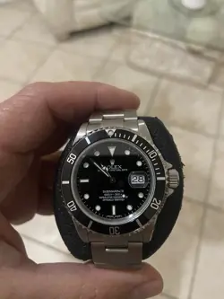 2008 ROLEX SUBMARINER DATE 40MM STEEL BLACK DIAL MENS WATCH OYSTER 16610