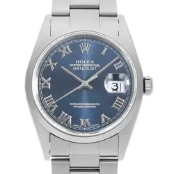 ROLEX DATEJUST 16200 BLUE ROME A NUMBER SECOND HAND MENS
