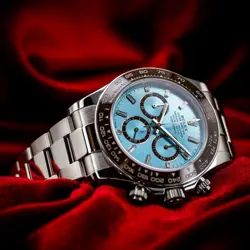 ROLEX COSMOGRAPH DAYTONA 126506 PLATINUM ICE BLUE BAGUETTE PLATONA BOX & PAPERS