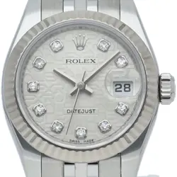 ROLEX DATEJUST 26 LADIES WATCH 10P DIAMOND COMPUTER DIAL 179174G(M) K18WG/ST...