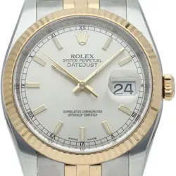 ROLEX DATEJUST 36 MEN'S WATCH 116233(M) K18YG/STAINLESS STEEL MENSWATCH SILV...