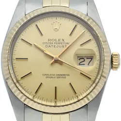 ROLEX DATEJUST MEN'S WATCH ANTIQUE 16013(R) K18YG/STAINLESS STEEL MENSWATCH ...
