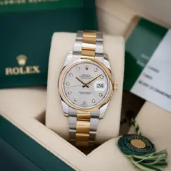 ROLEX DATEJUST 36MM 2017 - 116203 -72603 - 10 DIAMONDS BOX & PAPERS