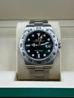 ROLEX EXPLORER II, BLACK DIAL, 42MM, 226570, 2021 BOX AND PAPERS