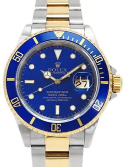 ROLEX SUBMARINER DATE 16613LB A MEN'S AUTOMATIC #T049