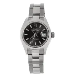 ROLEX OYSTER PERPETUAL DATEJUST AUTOMATIC WATCH STAINLESS STEEL 28
