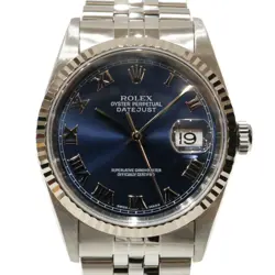 ROLEX DATEJUST 16234 STAINLESS STEEL WHITE GOLD BLUE DIAL 2001 USED